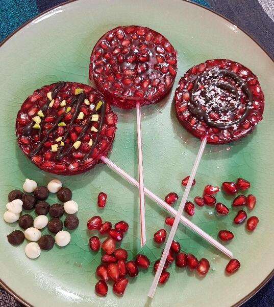 عکس ژله با چوب بستنی