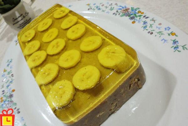 عکس ژله با موز
