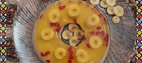 عکس ژله با موز