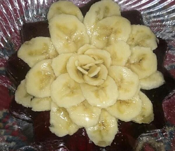 عکس ژله با موز