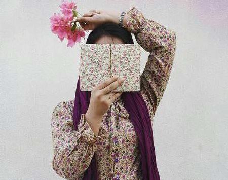 عکس پروفایل دختر با روسری از پشت