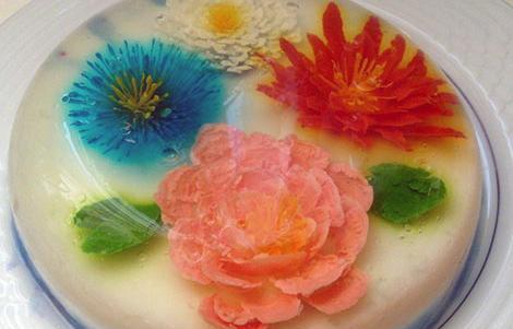 عکس ژله با گل