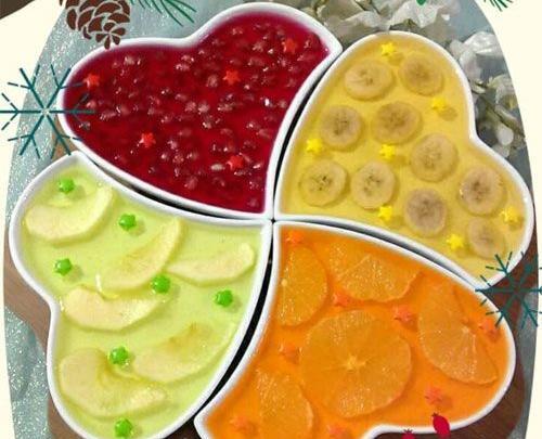 عکس ژله با گل