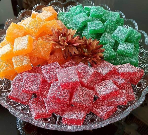 عکس ژله با گل