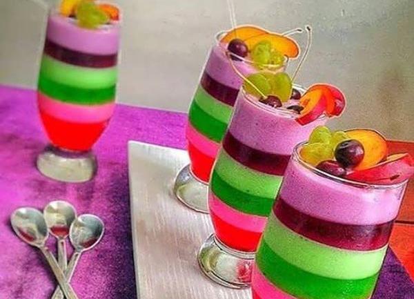 عکس ژله با گل