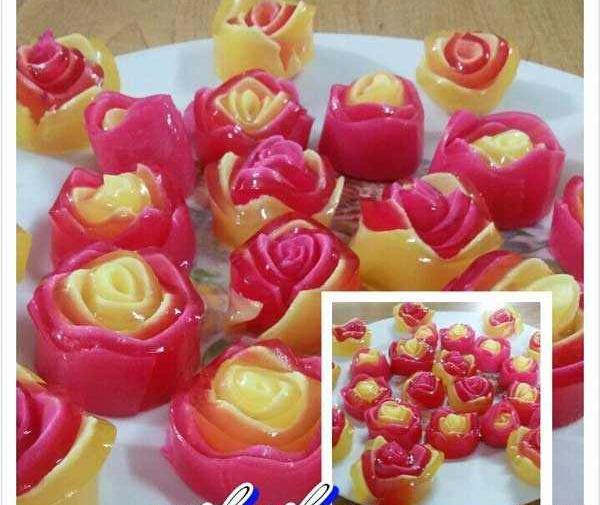 عکس ژله با گل