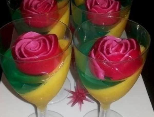 عکس ژله با گل