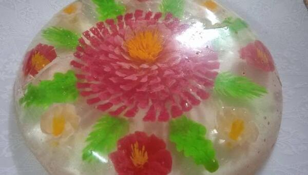 عکس ژله با گل