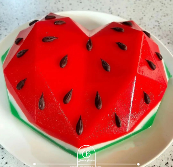 عکس ژله هندوانه قالبی
