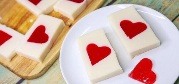 عکس ژله در قالب قلبی