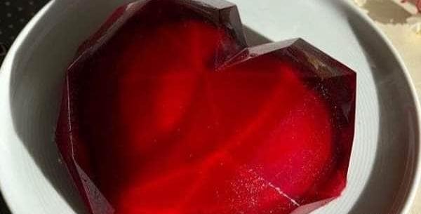 عکس ژله در قالب قلبی