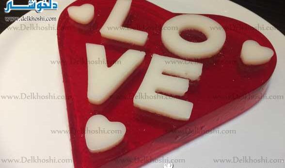 عکس ژله در قالب قلبی
