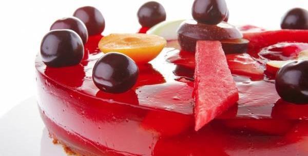 عکس کیک ژله ای قرمز