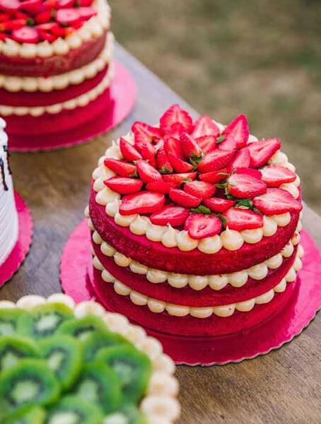 عکس کیک ژله ای قرمز