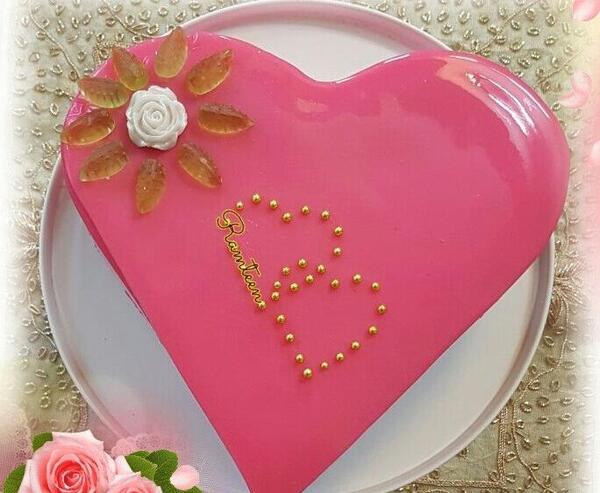 عکس کیک ژله ای قرمز