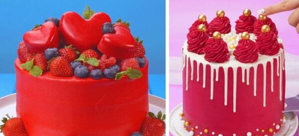 عکس کیک ژله ای قرمز