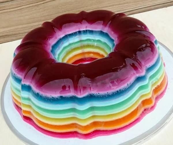 عکس ژله رنگ رنگی