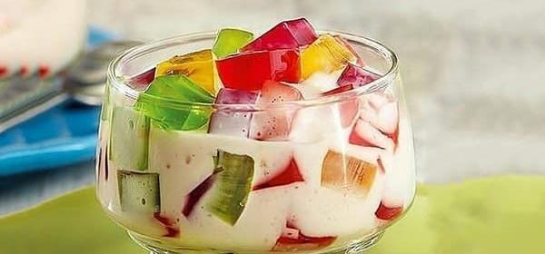 عکس تزیین ژله خرده شیشه