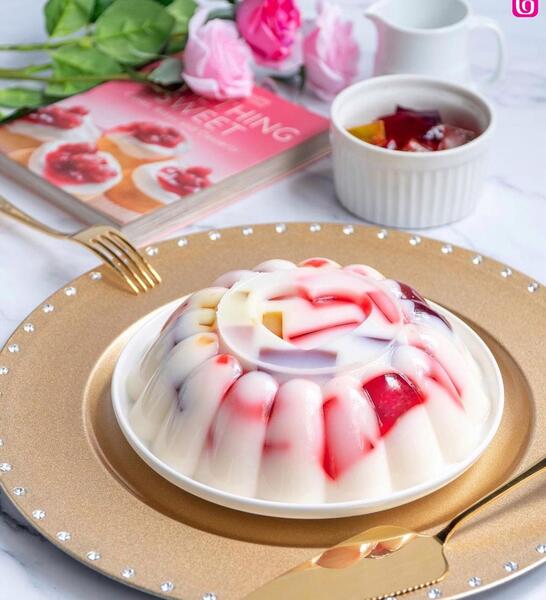 عکس تزیین ژله خرده شیشه