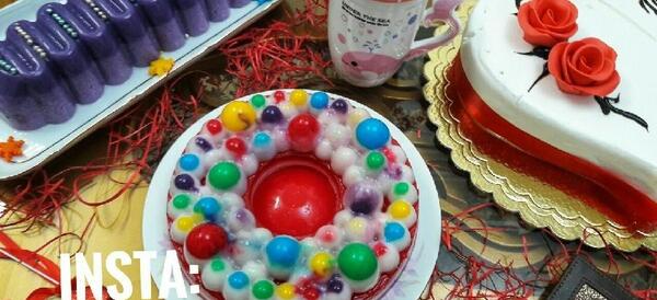 عکس ژله با قالب حبابی