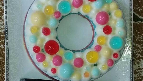 عکس ژله با قالب حبابی
