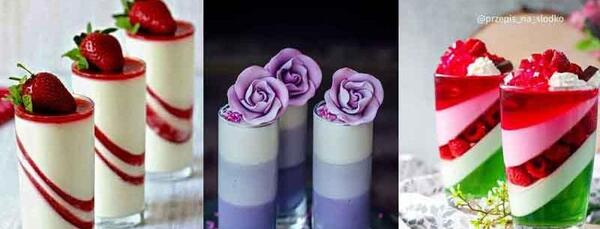 عکس تزیین ژله با پرتقال
