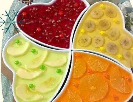 عکس تزیین ژله با پرتقال