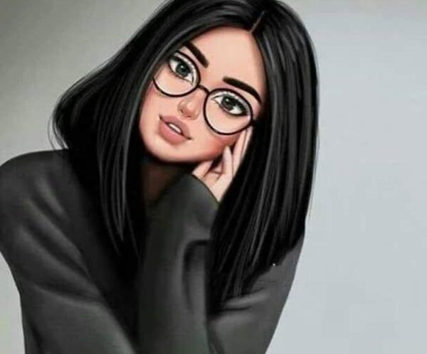عکس پروفایل کارتونی دخترانه زیبا