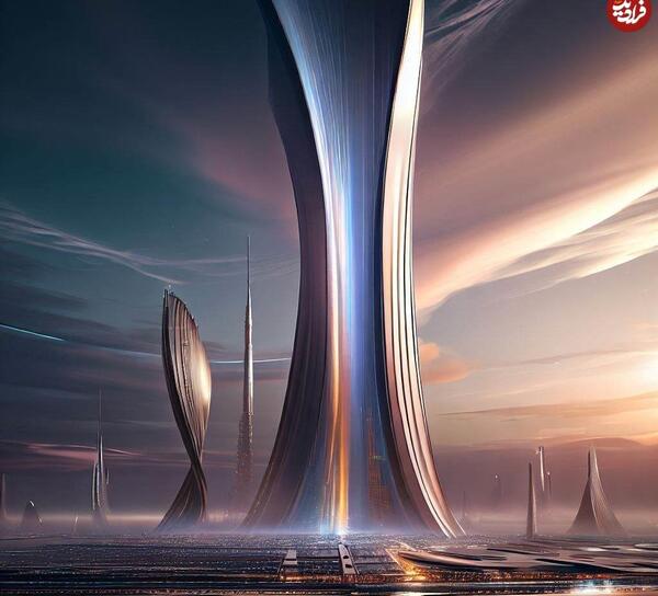 عکس زیبا اسمان خراش