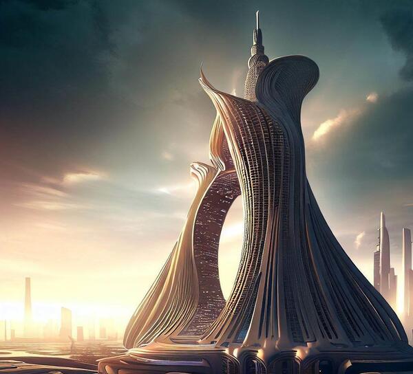 عکس زیبا اسمان خراش