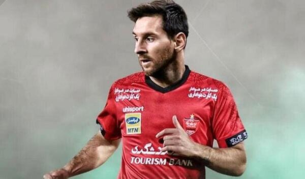 عکس رونالدو در پرسپولیس و مسی در استقلال