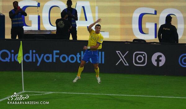 عکس پرش رونالدو در النصر