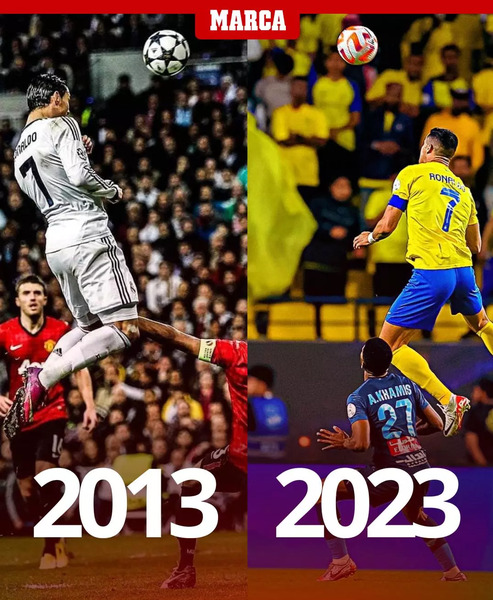 عکس پرش رونالدو در النصر