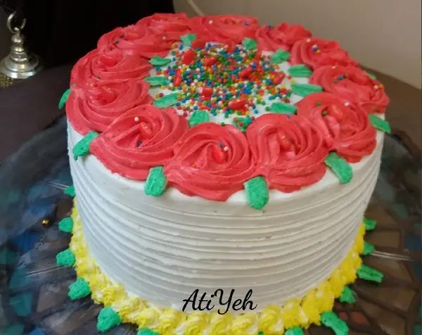 چگونه عکس را روی کیک میزنن