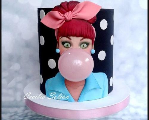 عکس دختر فانتزی برای روی کیک
