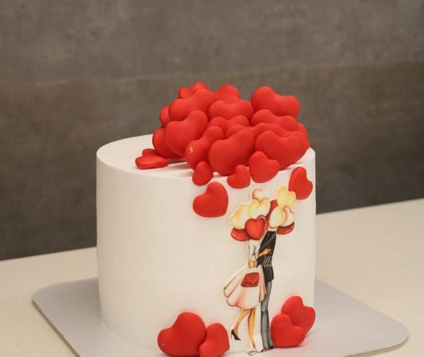 عکس عاشقانه برای روی کیک