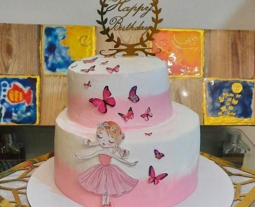 طرح عکس دختر برای روی کیک