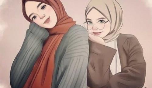 عکس رفیقانه چادری