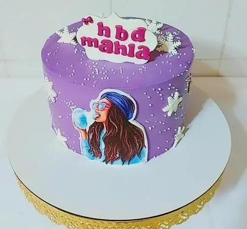 عکس دختر برفی برای روی کیک