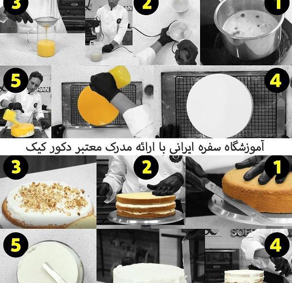 طریقه چسباندن عکس خوراکی روی کیک