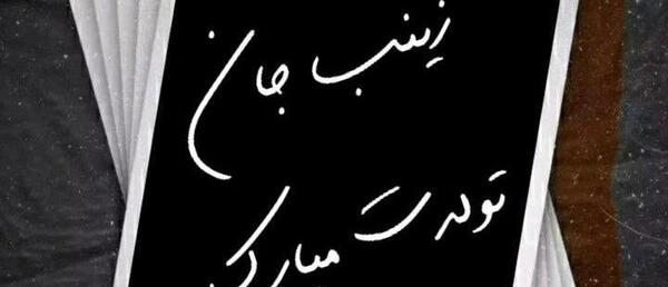 عکس تولدت مبارک زینب رفیق