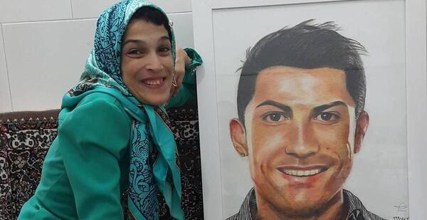عکس نقاشی کارتونی رونالدو
