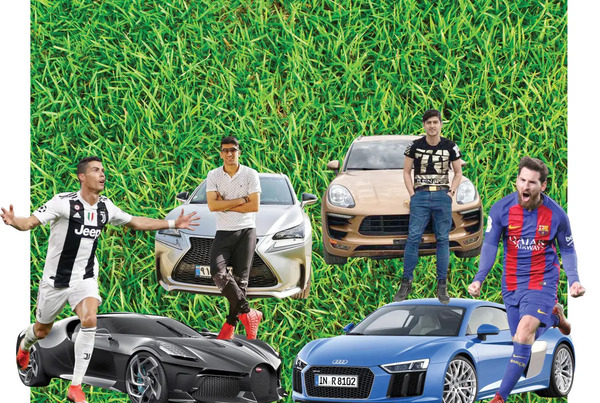 عکس لامبورگینی طلای رونالدو