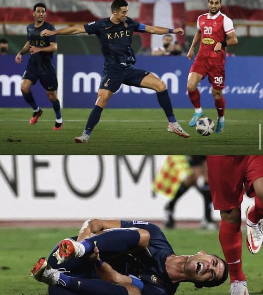 عکس ناراحتی رونالدو در النصر