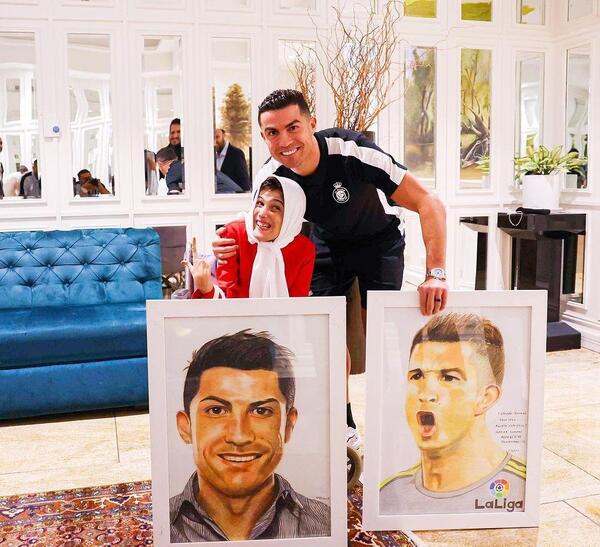 عکس بچه ی رونالدو