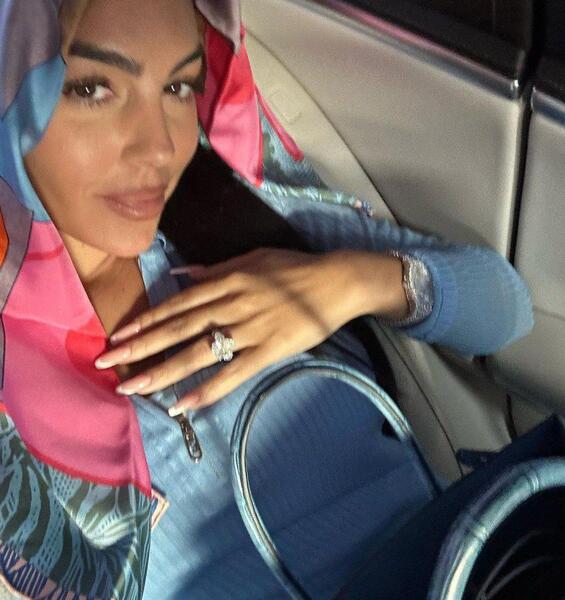 عکس رونالدو با همسر جدیدش