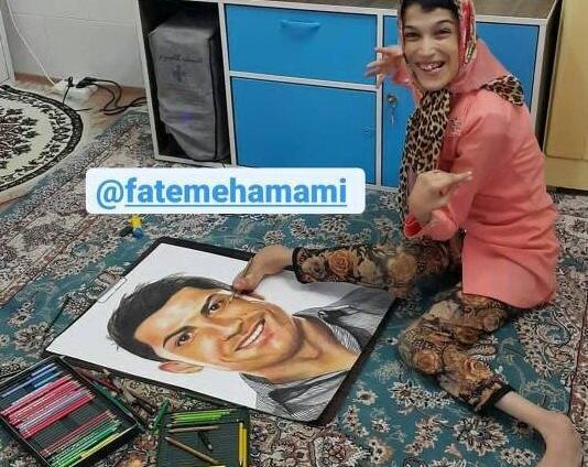 عکس نقاشی رونالدو بچه گانه
