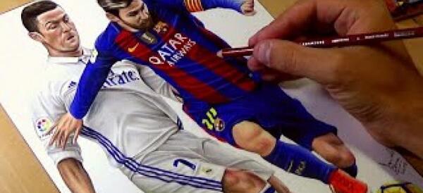 عکس های کاریکاتوری رونالدو و مسی