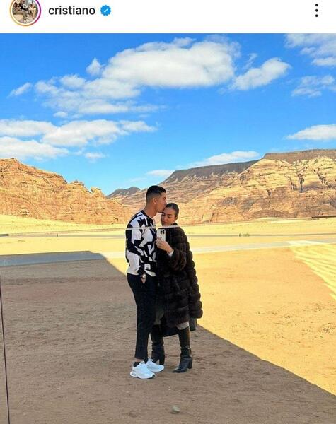 عکس های عاشقانه ی رونالدو و همسرش