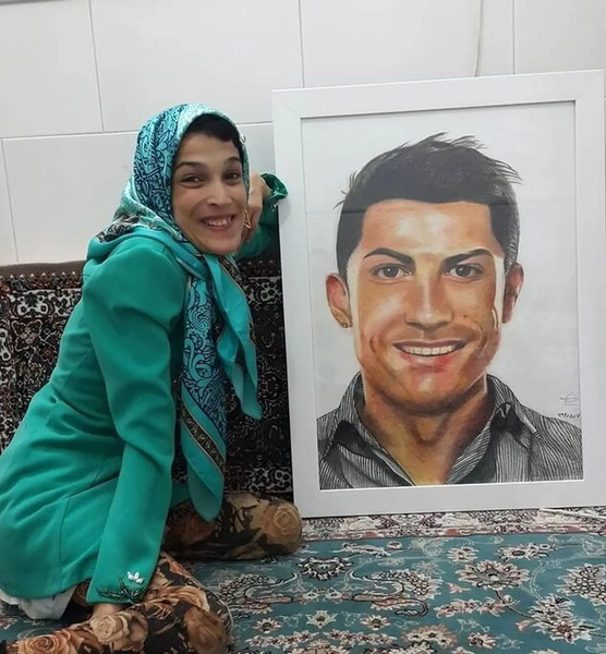 عکس نقاشی طراحی رونالدو